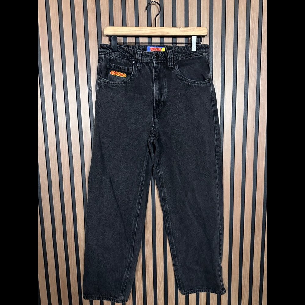 Empyre Jeans 28 Womens Black Charcoal Boyfriend Skater Relax Fit High Rise